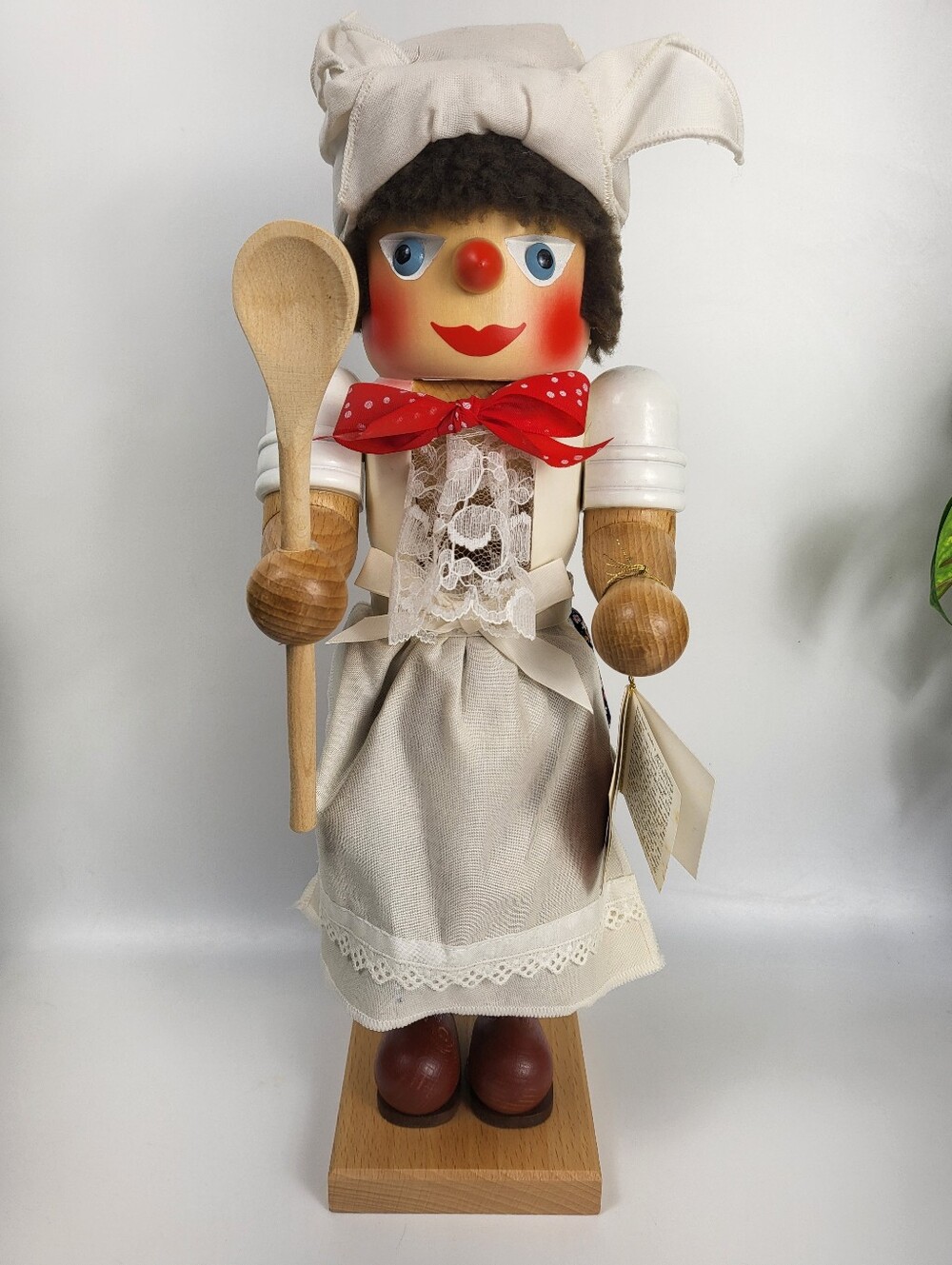 RARE Ulbricht / Holzkunst Nutcracker Girl Cook Chef Vintage German Bavaria 13.5